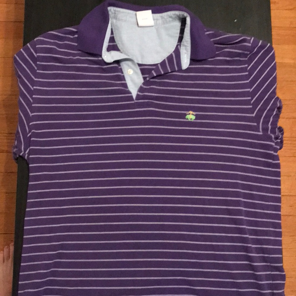 Purple brooks brothers polo
